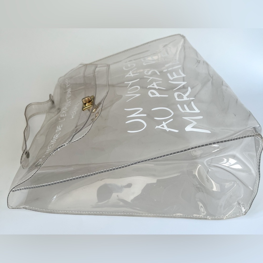 HERMES vinyl Kelly stadium bag - Picture 3 of 4